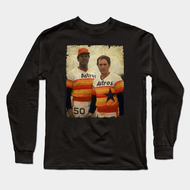 J.R. Richard and Nolan Ryan in Houston Astros Long Sleeve T-Shirt by anjaytenan